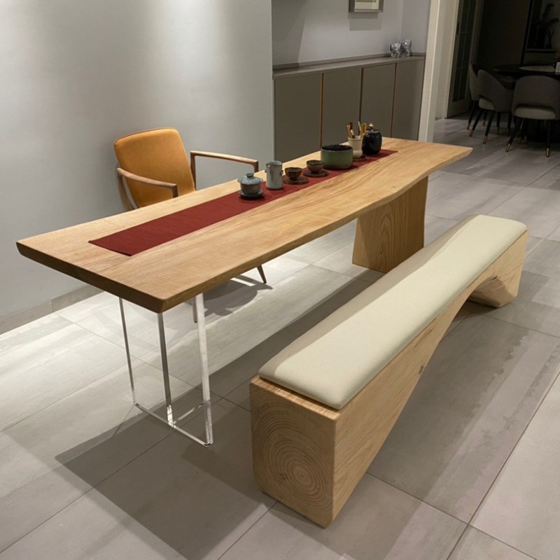 Tables - โต๊ะลอยอะคริลิคไม้เนื้อแข็งสไตล์นอร์ดิก โต๊ะทำงานในห้องนอน โต๊ะทำงานที่ทันสมัยเรียบง่าย เฟอร์นิเจอร์บ้านสร้างสรรค์ โมบิลิ ดา