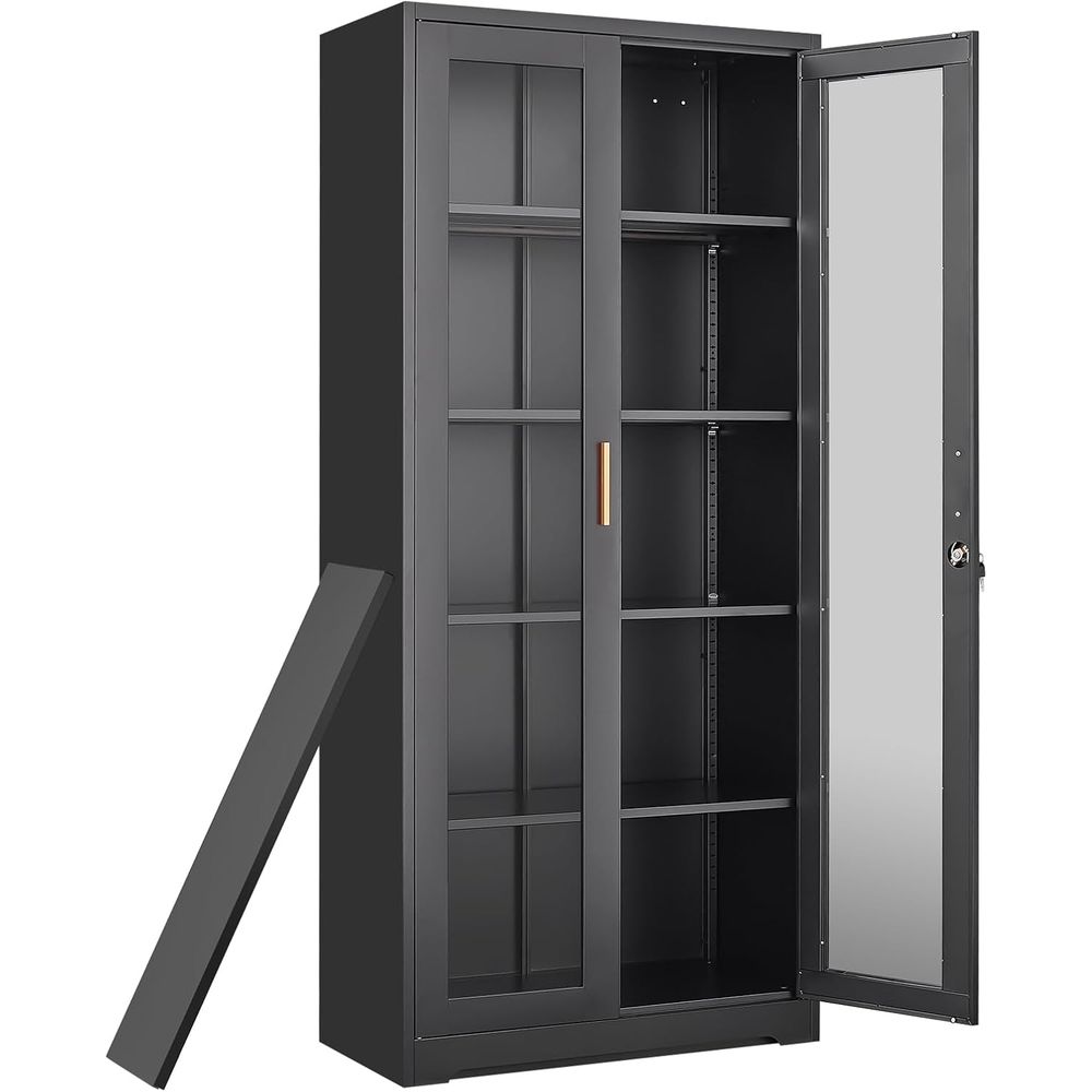 Storage - ตู้โชว์ Curio พร้อมบานกระจก ความสูง 71 นิ้ว