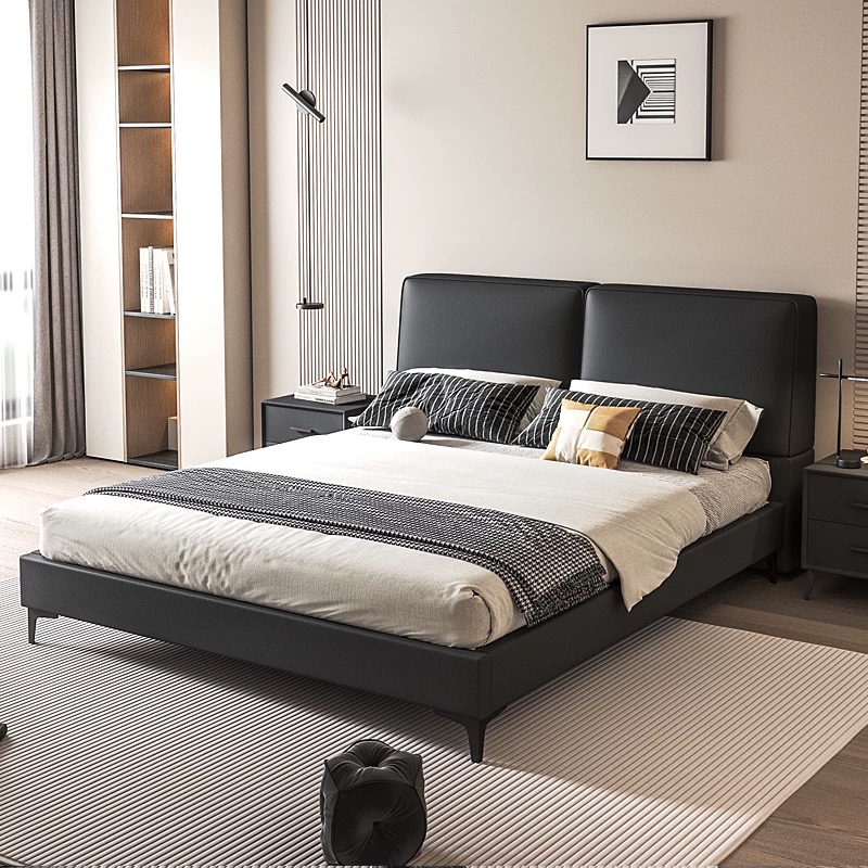 King Size Bed Frame With Storage Drawers - เฟอร์นิเจอร์ห้องนอนไม้หรูหราทันสมัย เตียงนอนบุผ้ากำมะหยี่นุ่มสบาย ขนาดคิงไซส์ โครงเตียงบุฟองน้ำ ชุดที่นอน พร้อมลิ้นชักเก็บของ