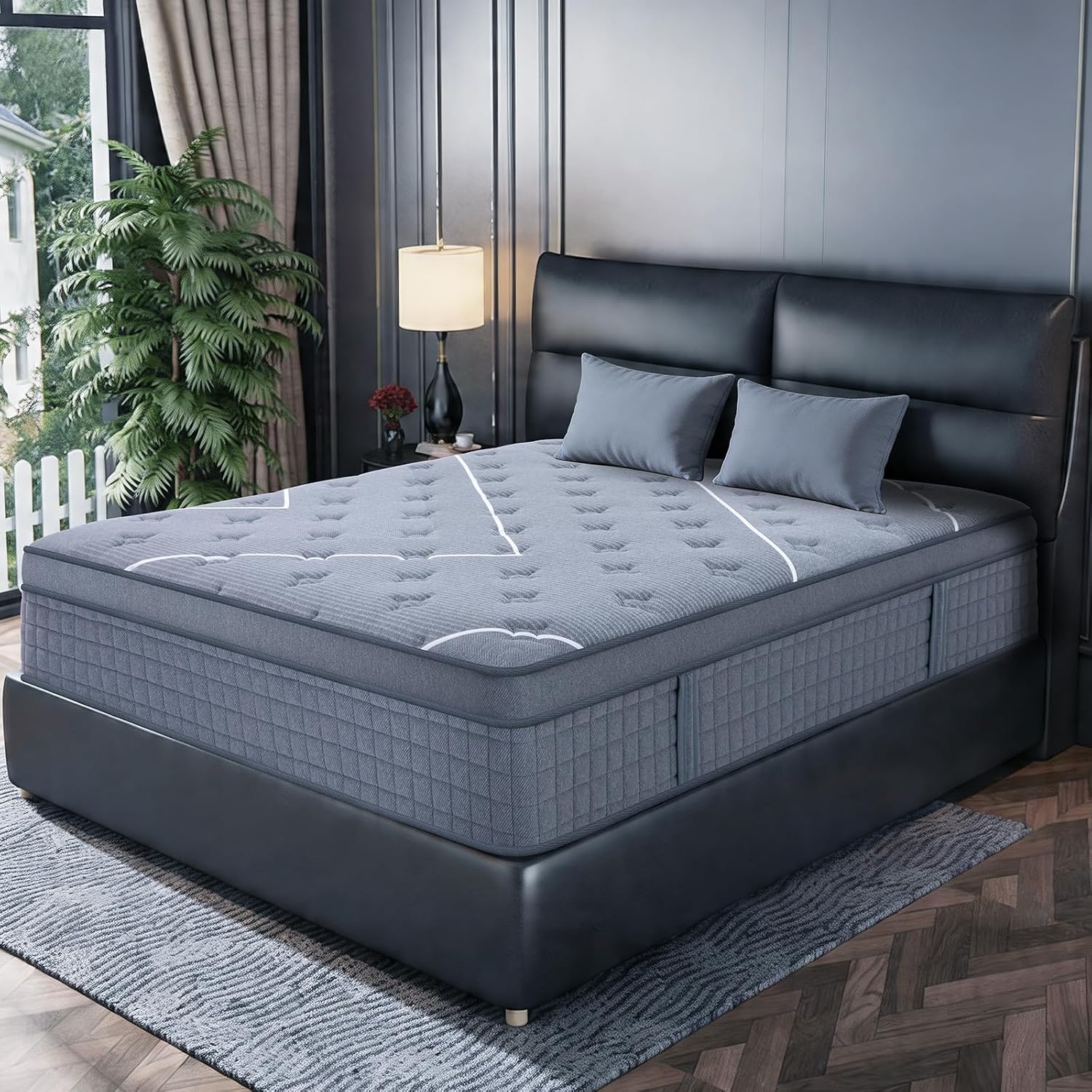 Memory Foam Mattress In A Box Queen - ที่นอนควีนไซส์ ที่นอนควีนไซส์หนา 10 นิ้ว บรรจุกล่อง ที่นอนเมมโมรี่โฟมเจลเย็นระดับโรงแรม