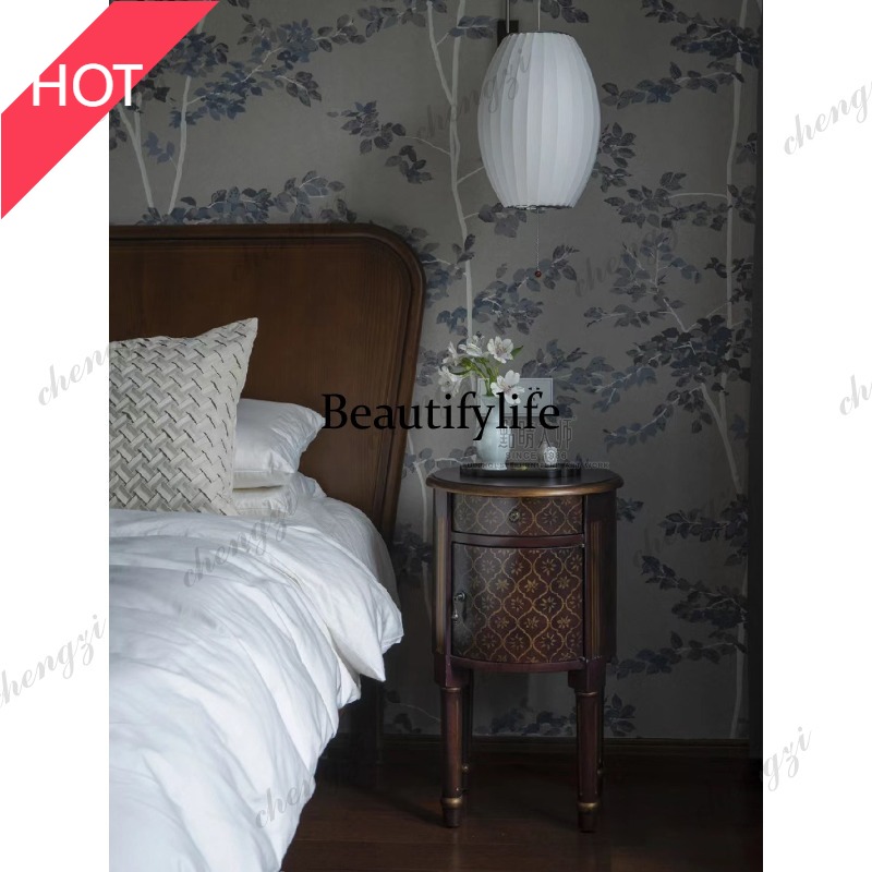 9344 โต๊ะข้างเตียงทรงกลมลายดอก - Tables บทวิจารณ์และราคา