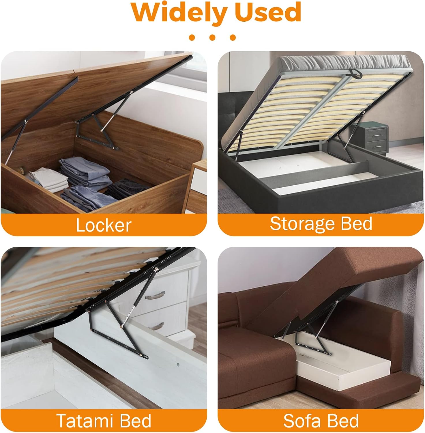 กลไกยกเตียงสูง 4.6 ฟุต, รับน้ำ - Gas Lift Storage Bed Hydraulic บทวิจารณ์และราคา