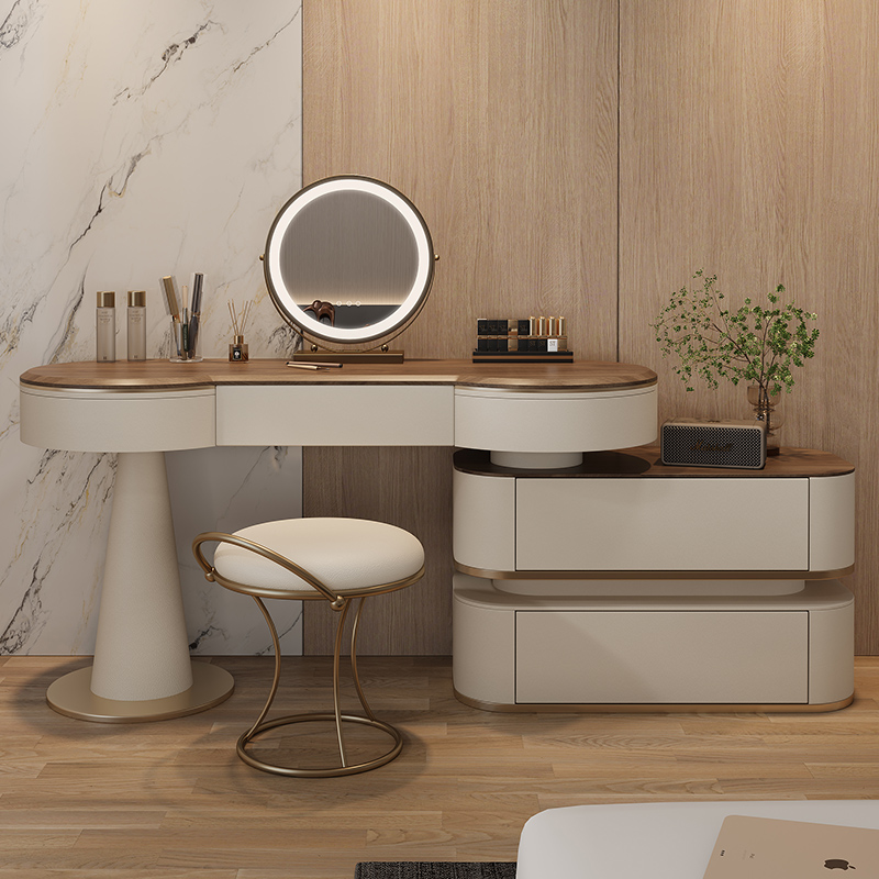 โต๊ะเครื่องแป้งไม้พร้อมไฟและกร - Dressing Table Vanity With Lighted Mirror บทวิจารณ์และราคา