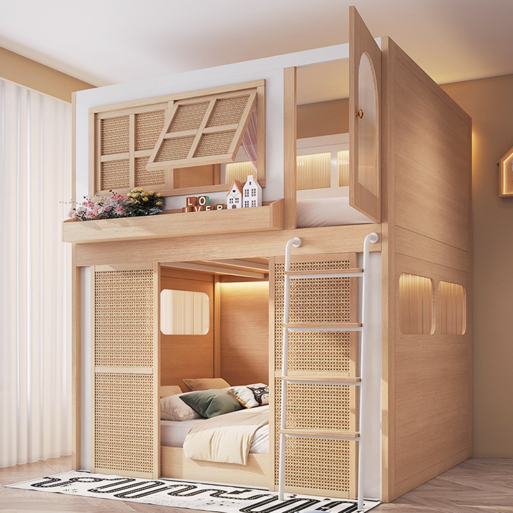 เตียงสองชั้นพร้อมพื้นที่ส่วนตั - Bunk Bed With Stairs And Slide บทวิจารณ์และราคา