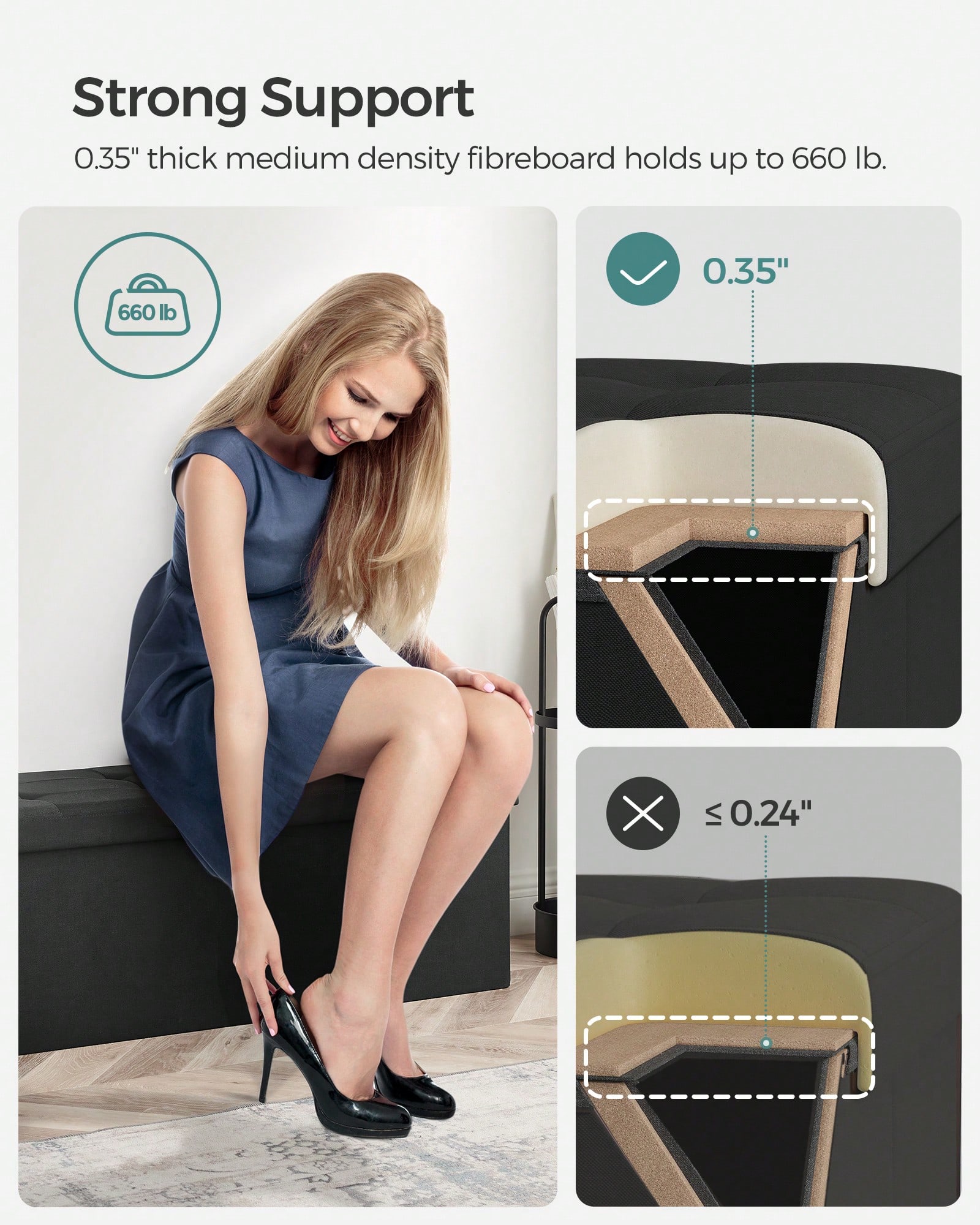 ม้านั่งออตโตมันแบบพับได้ ขนาด  - Bedroom Furniture บทวิจารณ์และราคา