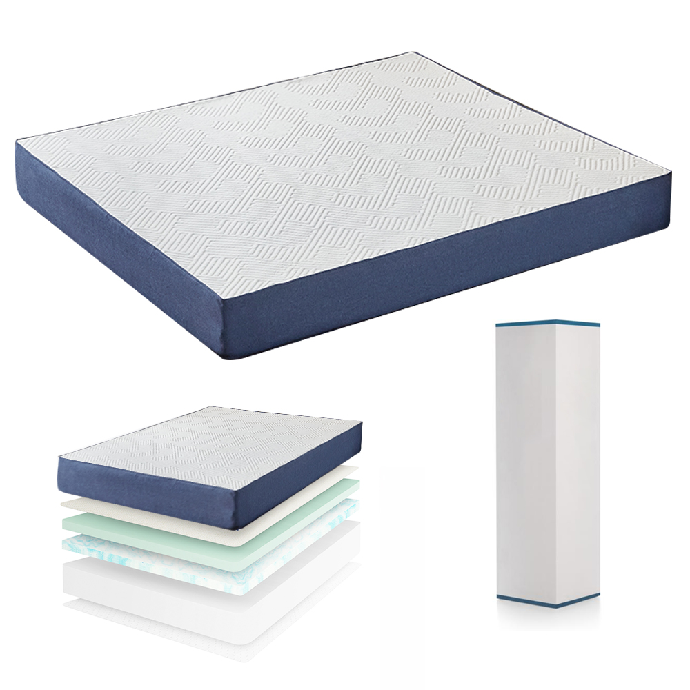 ที่นอนไฮบริดเจลเมมโมรี่โฟมพ็อก - Memory Foam Mattress In A Box Queen บทวิจารณ์และราคา
